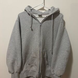 TNA oversized Cozy Fleece Light Gray boyfriend Hoodie